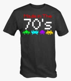 6tn Made In The 70s Space Invader Graphics Retro 8 - Doom Tshirt, HD Png Download, Transparent PNG
