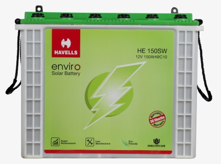 Transparent Low Battery Png - Havells Inverter Battery, Png Download, Transparent PNG