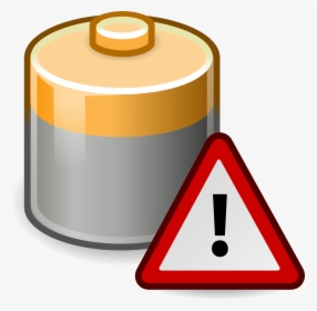 Battery, Warning, Low Energy, Energy, Low Battery - Energy On Low, HD Png Download, Transparent PNG