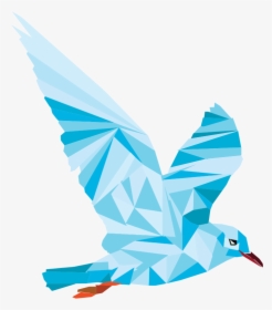 Low Poly Blue Bird - Pigeons And Doves, HD Png Download, Transparent PNG