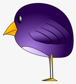 Bird Free Stock Photo Illustration Of A Blue Bird - Cartoon Purple Bird, HD Png Download, Transparent PNG