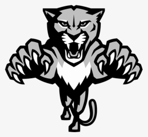 Florida Panthers Logo Black And White , Png Download - Florida Panther Logo Black And White, Transparent Png, Transparent PNG