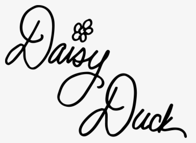 Disney Daisy Duck Signature, HD Png Download, Transparent PNG
