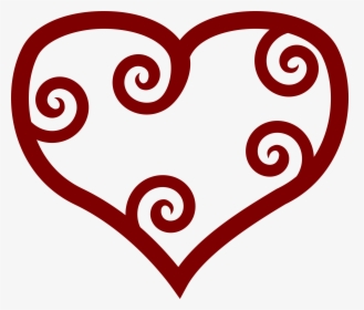 Valentine Red Maori Heart Clip Arts - Valentine Clip Art, HD Png Download, Transparent PNG