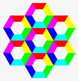 Half - Rainbow - Clipart - Half Hexagon Clipart, HD Png Download, Transparent PNG