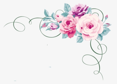 Calligraphic Decorative Elements Flowers, HD Png Download, Transparent PNG