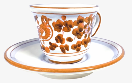 Espresso Cup And Saucer Arabesco Brown - Saucer, HD Png Download, Transparent PNG