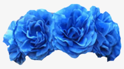 Blue Flower Crown Png - Flower Crown Png Blue, Transparent Png, Transparent PNG