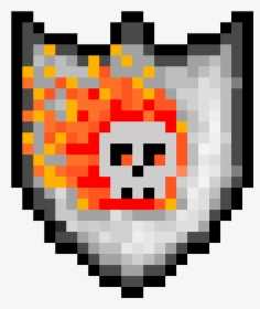 Fire Skull Shield - Golden Apple Minecraft Png, Transparent Png, Transparent PNG