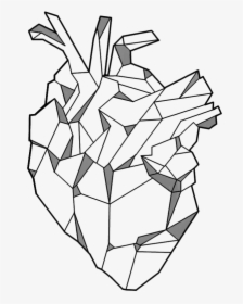 Geometry Tattoo Png Image Background - Geometry Heart, Transparent Png, Transparent PNG