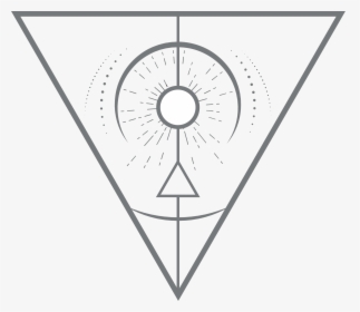 Ancient Geometry Tattoos - Geometric Tattoo Triangle Circle, HD Png Download, Transparent PNG