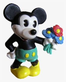Mickey Mouse Flowers Free Photo - Miki Mouse Cu Flori, HD Png Download, Transparent PNG