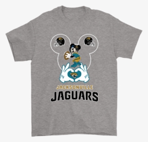 I Love The Jaguars Mickey Mouse Jacksonville Jaguars - Jurassic Park Anniversary Logo 25th, HD Png Download, Transparent PNG