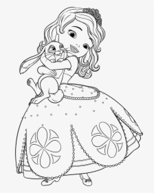 Transparent Princess Sofia Png - Sofia The First Colouring, Png Download, Transparent PNG