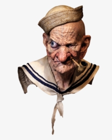 3d Printed Popeye Bust - Old Version Of Popeye, HD Png Download, Transparent PNG