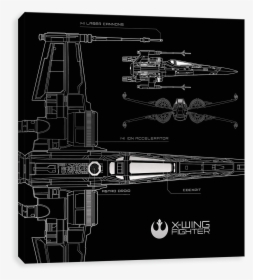 X-wing - Technical Drawing, HD Png Download, Transparent PNG