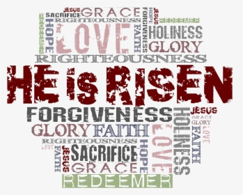 He Is Risen - He Is Risen Word Cloud, HD Png Download, Transparent PNG