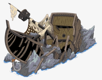 Simpsons Tapped Out Shipwreck , Png Download - Simpsons Tapped Out Atlantis, Transparent Png, Transparent PNG