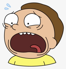 Expression,head,clip Character,art - Scared Morty Png, Transparent Png, Transparent PNG