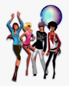 Transparent Nightclub Clipart - Dancing Party Transparent Png, Png Download, Transparent PNG