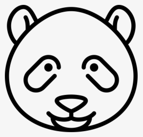 Panda Bear Head - Black Chihuahua Icon, HD Png Download, Transparent PNG