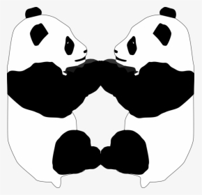 Panda Black And White Clipart, HD Png Download, Transparent PNG