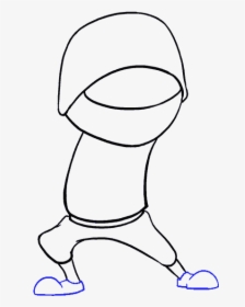 How To Draw Cartoon Ninja - Drawing, HD Png Download, Transparent PNG