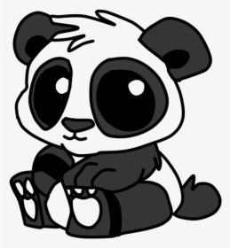 Transparent Panda Head Png - Cartoon Cute Panda Drawing, Png Download, Transparent PNG