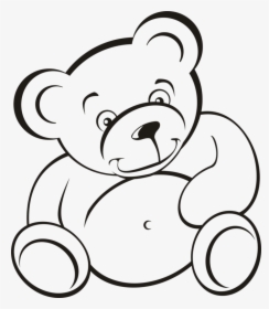 Line Art,head,human Behavior - Giant Teddy Bear Drawing, HD Png Download, Transparent PNG