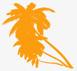 Png Orange Palm Tree Black And White - Animated Palm Tree Png, Transparent Png, Transparent PNG