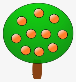 Fruit Tree 3, Orange Clip Arts - Orange, HD Png Download, Transparent PNG