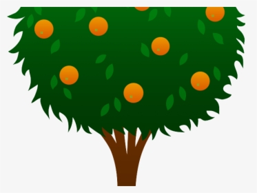 Cartoon Orange Tree - Tree With Ten Apples, HD Png Download, Transparent PNG