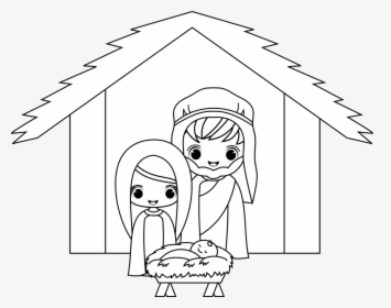 Nativity Scene - Cartoon, HD Png Download, Transparent PNG