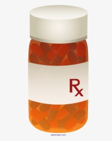 Transparent Medicine Cliparts - Bottle Pills Png, Png Download, Transparent PNG