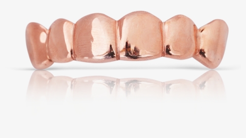 Polished Solid Rose Gold Teeth - Ring, HD Png Download, Transparent PNG