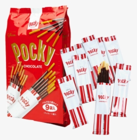 Pocky Chocolate Biscuit Sticks 9 Pack      Data Rimg - Pocky Chocolate 9 Pack, HD Png Download, Transparent PNG