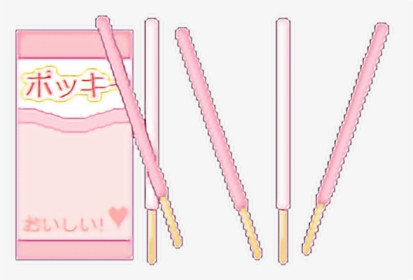 #pixel #pink Aesthetic #kawaii #pocky - Pink Pocky Transparent Aesthetic, HD Png Download, Transparent PNG