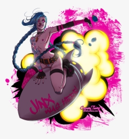 Jinx Drawn By Carmen Torres - Jinx Rocket Hentai, HD Png Download, Transparent PNG