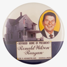 Boyhood Home Of President Reagan Event Button Museum - Label, HD Png Download, Transparent PNG