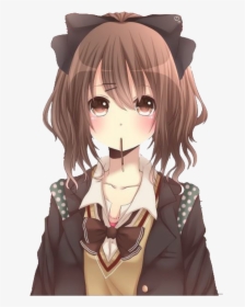 Premium AI Image | anime girl with brown hair and big ears with a cat ears  generative ai