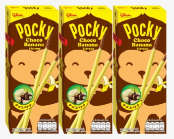 Glico Chocolate Banana Pocky, HD Png Download, Transparent PNG