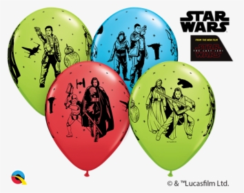 Star Wars The Last Jedi Balloon - Birthday Star Wars Transparent, HD Png Download, Transparent PNG