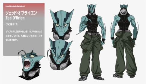 Zed Design - Kekkai Sensen Character Design, HD Png Download, Transparent PNG