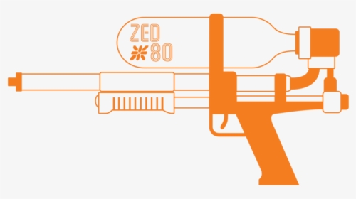 An Illustration Of A Super Soaker Water Gun With The - Ranged Weapon, HD Png Download, Transparent PNG