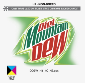 Diet Mountain Dew Vector - Diet Mtn Dew Logo, HD Png Download, Transparent PNG