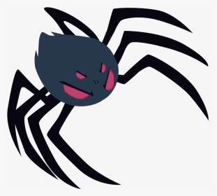 Transparent Black Widow Clipart - Cartoon Spider Transparent Background, HD Png Download, Transparent PNG