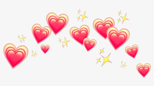 Transparent Sparkle Heart Png - Emoji Heart Crown Png, Png Download, Transparent PNG