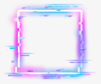 #square #glitch #border #neon #error #geometric #frame - Glitch Error Overlay Png, Transparent Png, Transparent PNG