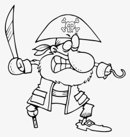 Pirate Clip Arts - Pirate Outline, HD Png Download, Transparent PNG