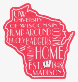 Cover Image For Blue 84 Wisconsin Outline Decal - Wisconsin Outline, HD Png Download, Transparent PNG